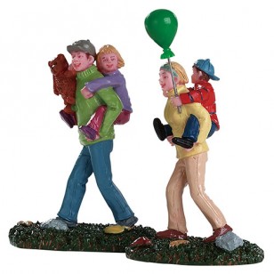 COMING HOME FROM THE FAIR, SET OF 2